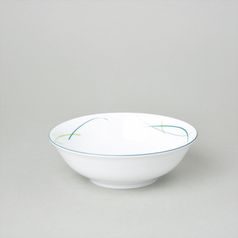 Bowl 16 cm, Thun 1794 Carlsbad porcelain, OPAL grass