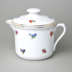 Hrnek vařák s hubičkou velký a víčkem 900 ml, rakouská házenka, Český porcelán a.s.