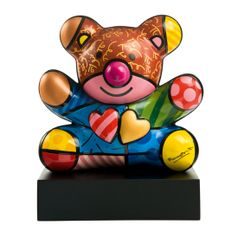 Figurine Romero Britto - Truly Yours, 25 / 17 / 30 cm, Porcelain, Goebel