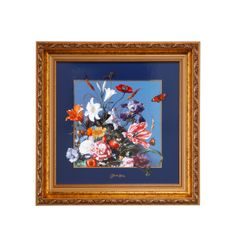 Picture Summer Flowers 31.50 / 31.50 / 4.50 cm, Jan Davidz de Heem, stoneware, Goebel