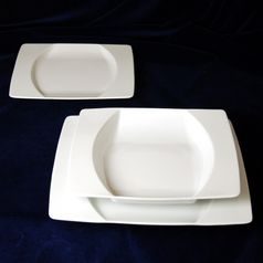 EYE white, Plate set for 6 pers., Thun 1794 Carlsbad porcelain
