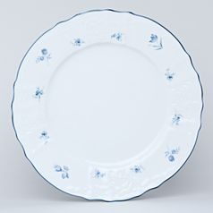 Plate flat 27 cm, Thun 1794 Carlsbad porcelain, BERNADOTTE blue flower