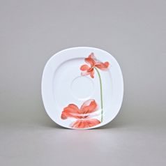 Saucer Leon Poppy Flower 15,5 cm, Thun 1794, Carlsbad Porcelain