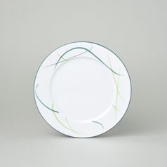 Plate dessert 19 cm, Thun 1794 Carlsbad porcelain, Opal grass