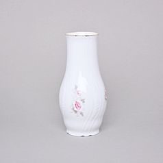 Gold line: Vase 19 cm, Thun 1794 Carlsbad porcelain, BERNADOTTE roses