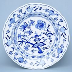 Dish round deep 34 cm, Original Blue Onion Pattern