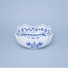 Salad dish square deep 18 cm, Original Blue Onion Pattern