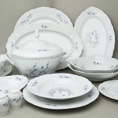 Jídelní souprava pro 12 osob 75 díl., Thun 1794, karlovarský porcelán, BERNADOTTE motýli