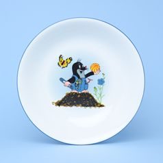 Children bowl / Deep Plate 19 cm "Mole On The Molehill ", Thun 1794 Carlsbad porcelain