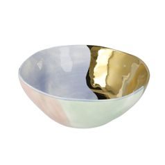 Bowl Colori di Paradiso 20 / 20 / 7,5 cm gold-gray-blue, porcelain, Goebel