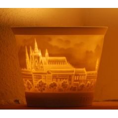 Translucent porcelain candleholder Prague 7 cm, Cesky porcelan a.s.