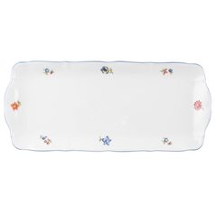 Platter 35 x 17,5 cm, Sonate 34032 flowers, Seltmann porcelain