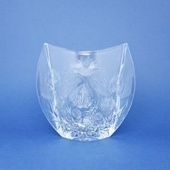 Křišťálová váza broušená ORBIT, dekor bodlák, 240 mm, Crystalite BOHEMIA