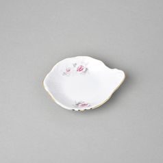 Gold line: Petitte (side dish) 11 cm, Thun 1794 Carlsbad porcelain, BERNADOTTE roses