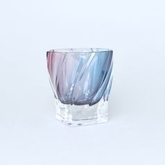 PONTI - Rainbow (purple, gray, blue), Whiskey Glass, 320 ml, Bohemia Treasury