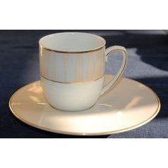 Coffee cup and saucer 0,21 l, Granat Marsala 3732, Tettau Porcelain