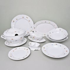 Dining set for 6 persons, Thun 1794 Carlsbad porcelain, BERNADOTTE hazenka