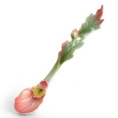 "COZIES" WAXBERRY FLOWER DESIGN SCULPTURED porcelain spoon, FRANZ porcelain