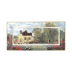 Miska plochá Umělcův dům 24 / 12 / 2 cm, jemný kostní porcelán, C. Monet, Goebel