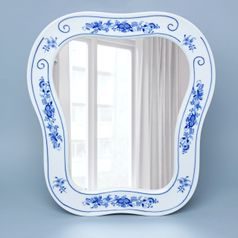 Zrcadlo s rámem / závěsné v. 40 x š.37 cm, Cibulák, originální z Dubí