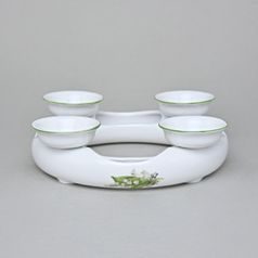 Adventní svícen 18 cm, konvalinky, Český porcelán a.s.