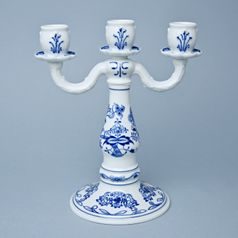 Candle holder 3-arm 25 cm, Original Blue Onion Pattern