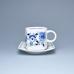 Cup and sacuer Vito 210 ml, mirror saucer 13 cm, Original Blue Onion Pattern