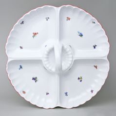 Kabaret 4-dílný 32 cm, házenka s ČERVENOU LINKOU, Český porcelán a.s.