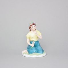 A Girl With A Ladybird 10 x 9,5 x 13,5 cm, Color, Porcelain figures Duchcov