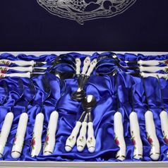 Cutlery set 24 pieces, BERNADOTTE, Meissen Rose, Toner cutlery