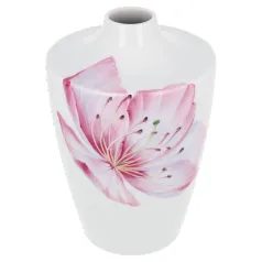 Vase 18 cm, Giant Bloom - Peach, Meissen porcelain