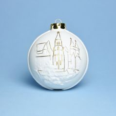 Christmas Ball Decoration - Nuremberg , 7,5 cm, Unterweissbacher, Seltmann Porcelain
