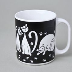 Hrnek Big 470 ml, Kočky, Thun 1794, karlovarský porcelán