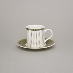 Šálek espresso 90 ml + podšálek 115 mm, Thun 1794, karlovarský porcelán, Cairo 30381 ivory