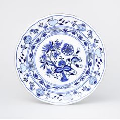 Dinner plate 26 cm, Original Blue Onion pattern + platinum