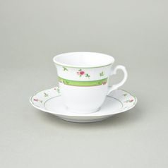 Cup 130 ml and saucer 135 mm, Thun 1794, karlovarský porcelán, MENUET 80289