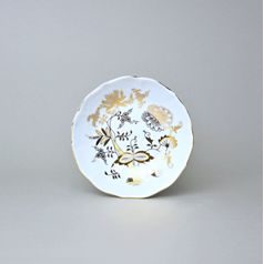 Podšálek B 14 cm, zlatý Cibulák, Český porcelán z Dubí