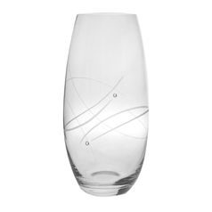 Křišťálová váza 25 cm (5691), zdobená krystaly Swarovski, Royal Crystal