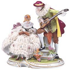 Harlekýni 33 x 21 x 31 cm, Kurt Steiner, Porcelánové figurky Unterweissbacher