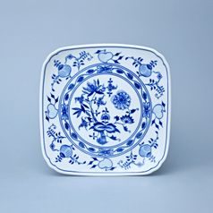 Square plate 21 cm, Original Blue Onion Pattern