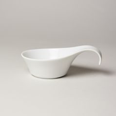 Gravy boat 7,5 cm (party spoon), Modern Life UNI white, Seltmann Porcelain