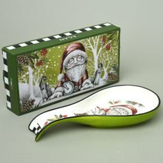 Odkládací lopatka 21 x 10 cm, Santa Claus, nový kostní porcelán, EGAN