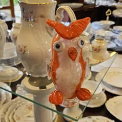 Owl glass weight 14 cm, GlasStar Bohemia Glass