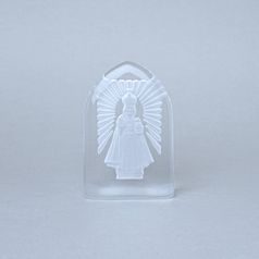 Paperweight/plaque JESUS ​​- clear, Glassworks Janov