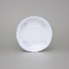 Saucer 155 mm, Thun 1794 Carlsbad porcelain, BERNADOTTE blue-pink flowers