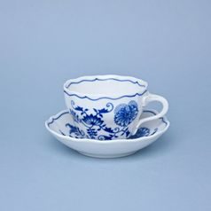 Cup and saucer B + B, 210 ml / 14 cm for coffee, Original Blue Onion Pattern, QII