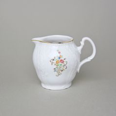Mlékovka 180 ml, Thun 1794, Thun 1794, karlovarský porcelán, BERNADOTTE kytička se zlatem