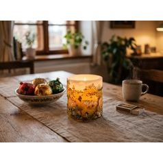 Průsvitka 10 cm z vosku s ilustrací Josefa Lady "Léto", Glassor