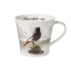 Hrnek Černá rehka 350 ml, jemný kostní porcelán, pták roku 2025, Goebel