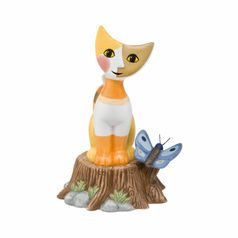 Figurine R.Wachtmeister - Cat Il mio piccolo impero, 7,5 / 6,5 / 10 cm, Porcelain, Cats Goebel